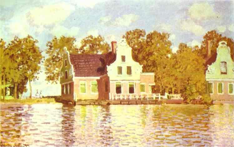 Claude Monet The House on the River Zaan in Zaandam